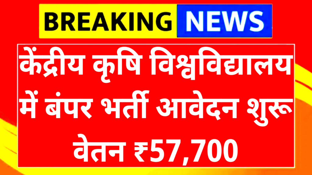 CAU Assistant Professor Vacancy 2025