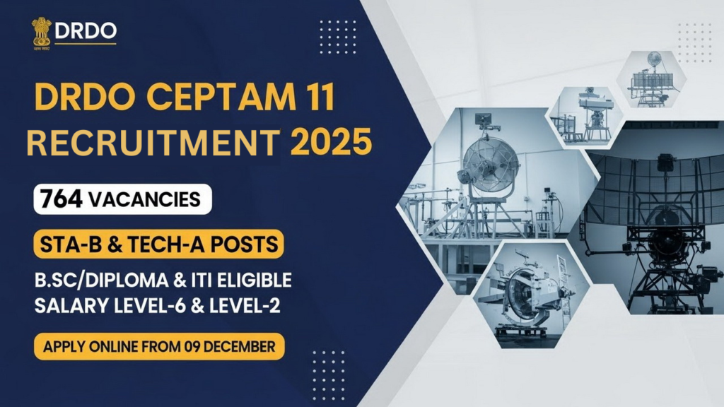 DRDO CEPTAM 11 Recruitment 2025