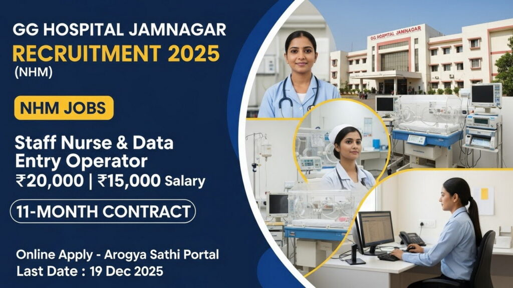 GG Hospital Jamnagar Recruitment 2025