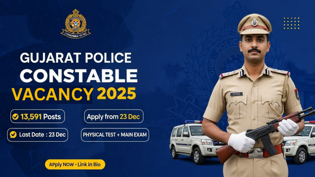 Gujarat Police Constable Vacancy 2025