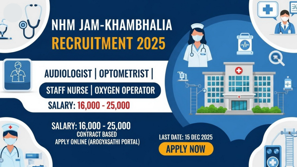 NHM Jam-Khambhalia Recruitment 2025
