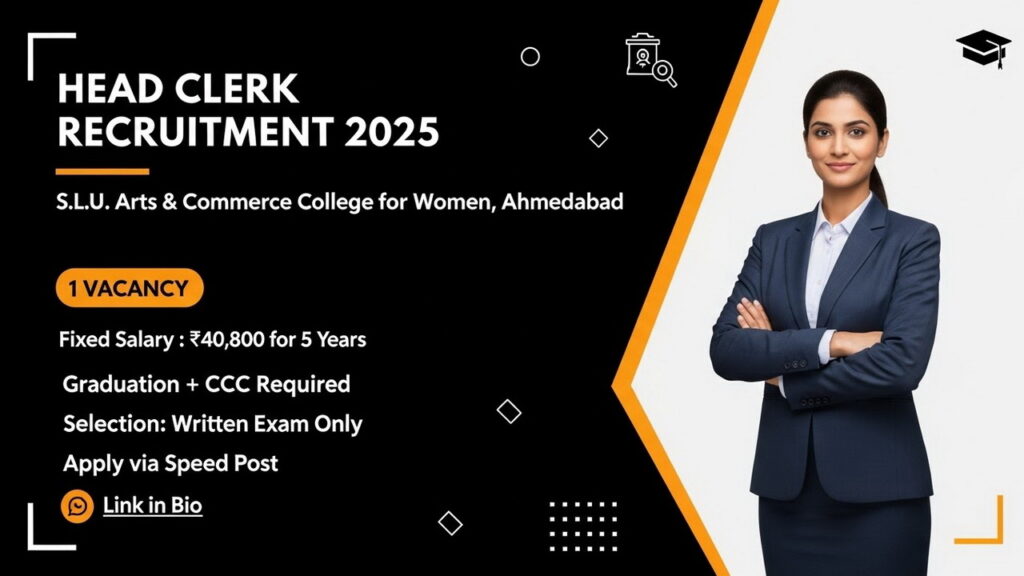 S.L.U. Arts & Commerce College for Women Recruitment 2025