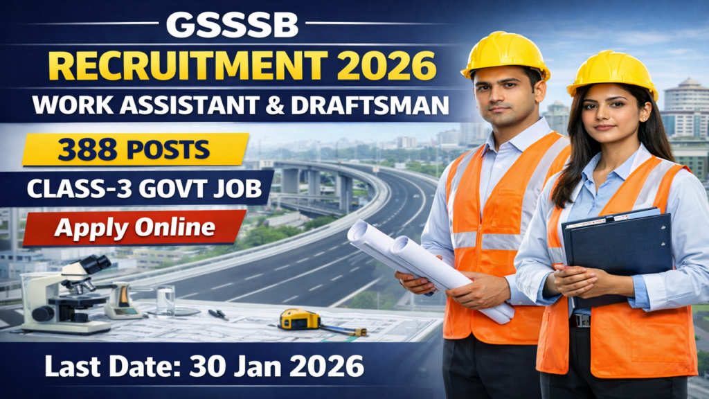 GSSSB Work Assistant Recruitment 2026