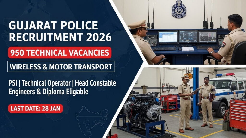 Gujarat Police Wireless & Motor Transport Recruitment 2026