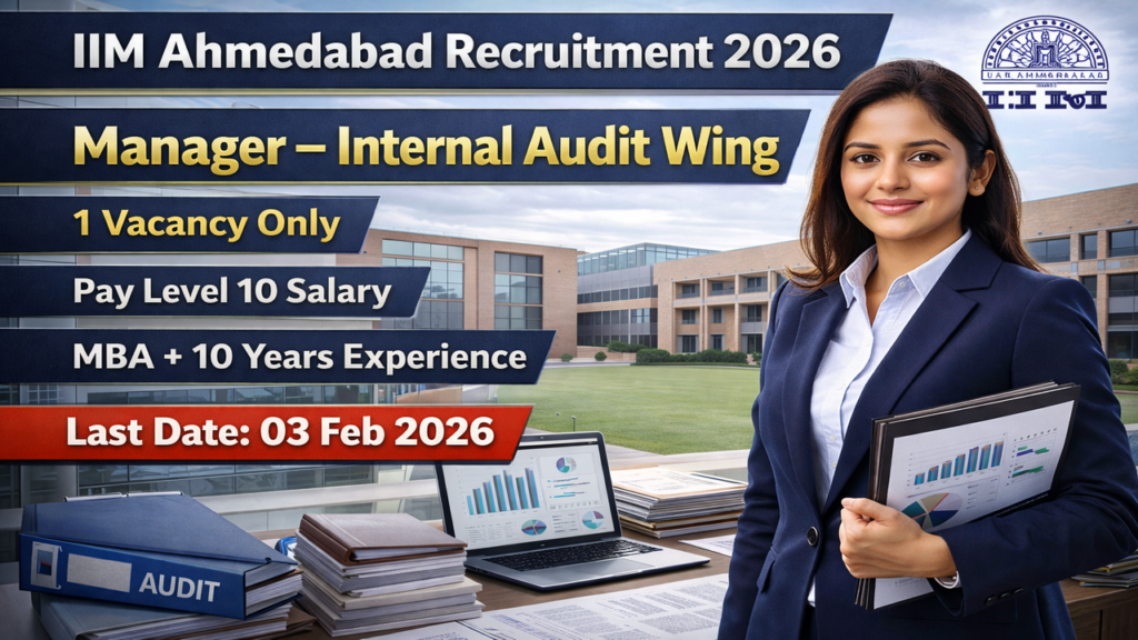 IIM Ahmedabad Manager Recruitment 2026