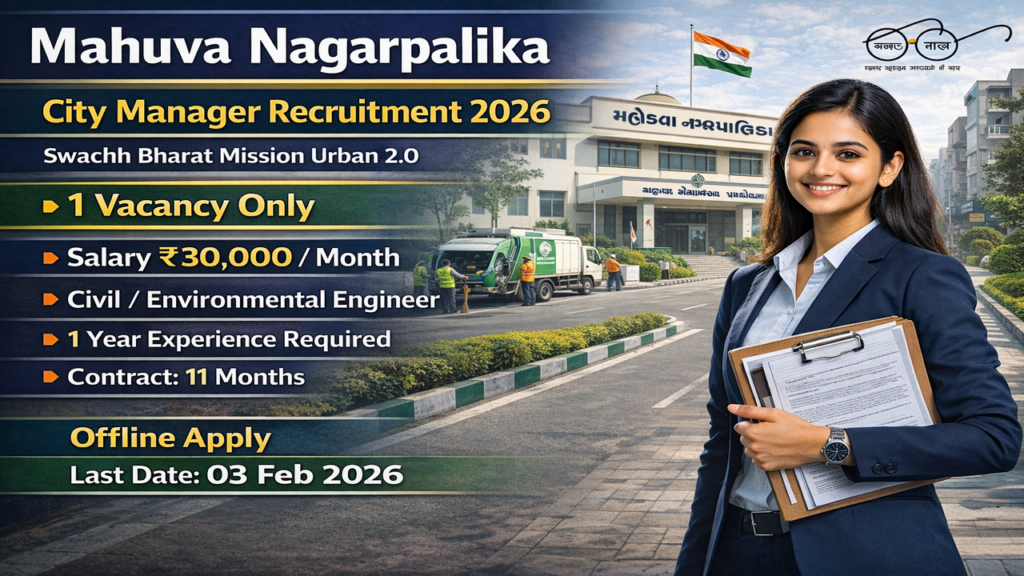 Mahuva Nagarpalika Recruitment 2026