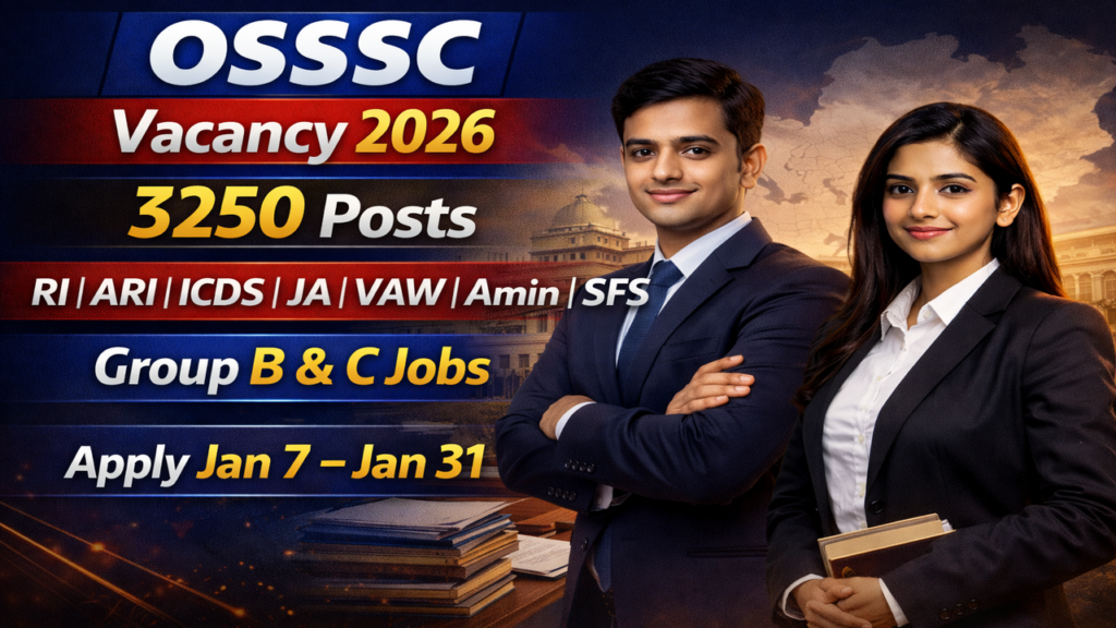 OSSSC Combined Posts Vacancy 2026