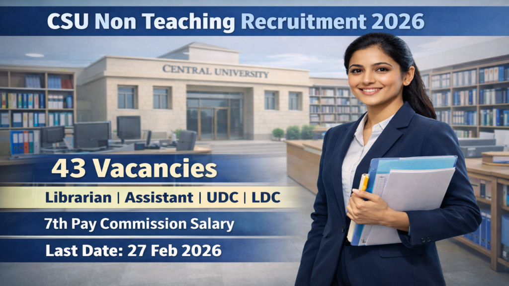 CSU Non Teaching Recruitment 2026