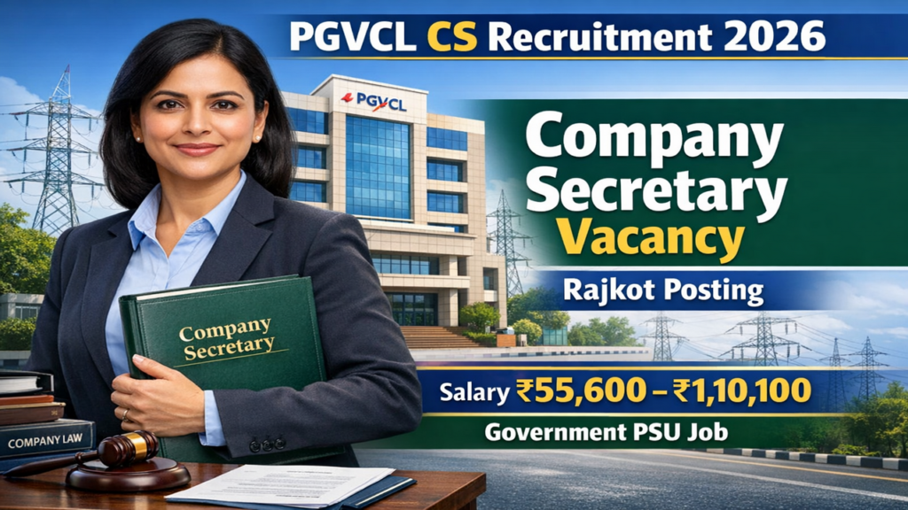 PGVCL Company Secretary Recruitment 2026